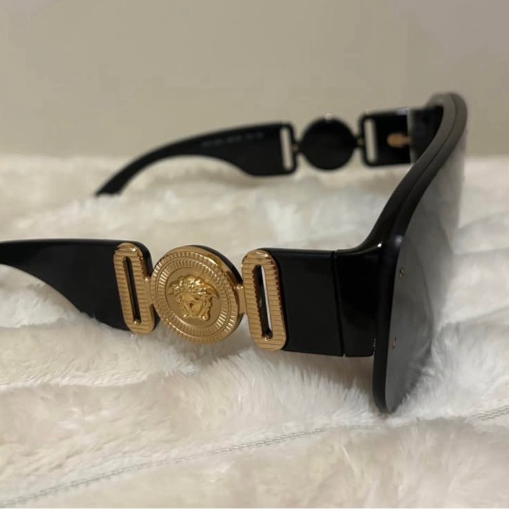 Versace Black and Gold Sunglasses